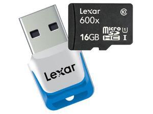 LEXAR microSDHC UHS-I 16 GB 600x (Class 10) - Memory Card + mini USB 3.0 reader LEXAR microSDHC UHS-I 16 GB 600x (Class 10) - Memory Card + mini USB 3.0 reader