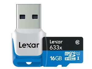 LEXAR microSDHC UHS-I 16 GB 633x (Class 10) - Memory card + mini USB 3.0 reader LEXAR microSDHC UHS-I 16 GB 633x (Class 10) - Memory card + mini USB 3.0 reader