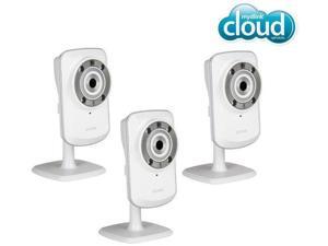 D-LINK Pack of Three DCS-932L mydlink Wireless-N Network Cameras with night vision D-LINK Pack of Three DCS-932L mydlink Wireless-N Network Cameras with night vision