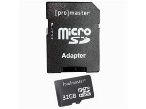ProMaster 32GB MicroSD Card - Class 10 with Full Size SD Adapter ProMaster 32GB MicroSD Card - Class 10 with Full Size SD Adapter
