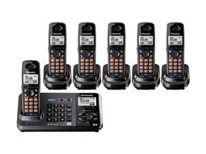 Panasonic KX-TG9382T + (4) KX-TGA939 2 Line 1.9GHz 6 Handset Expandable Cordless Phone Panasonic KX-TG9382T + (4) KX-TGA939 2 Line 1.9GHz 6 Handset Expandable Cordless Phone