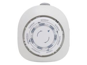 GE/RCA JAS15151W GE Mechanical 1-Outlet 7-Day Polarized Plug-in Timer GE/RCA JAS15151W GE Mechanical 1-Outlet 7-Day Polarized Plug-in Timer
