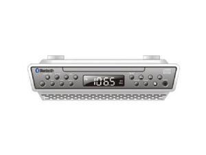 SYLVANIA CURSKCR2713S Sylvania SKCR2713 Under Counter CD Player with Radio and Bluetooth Silver SYLVANIA CURSKCR2713S Sylvania SKCR2713 Under Counter CD Player with Radio and Bluetooth Silver
