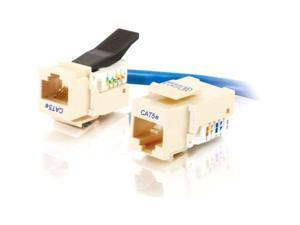C2G 35224 C2G Cat5E RJ45 UTP Toolless Keystone Jack - Ivory - RJ-45, 110-punchdown C2G 35224 C2G Cat5E RJ45 UTP Toolless Keystone Jack - Ivory - RJ-45, 110-punchdown