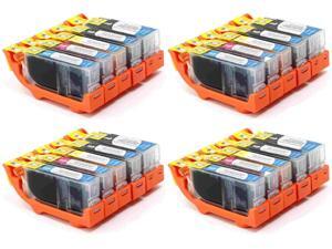 20-PACK (4-Sets) Compatible Canon PGI-220 Bk & CLI-221 Bk/C/Y/M Ink Cartridges for PIXMA iP3600, iP4600, iP4700, MP560, MX860, MP620, MP630, MP640, MP980, MP990, MX860, MX870 Printer 20-PACK (4-Sets) Compatible Canon PGI-220 Bk & CLI-221 Bk/C/Y/M Ink Cartridges for PIXMA iP3600, iP4600, iP4700, MP560, MX860, MP620, MP630, MP640, MP980, MP990, MX860, MX870 Printer