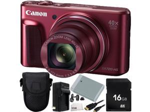 Canon PowerShot SX720 RED HS Digital Camera 16GB Bundle 8PC Accessory Kit. Includes 16GB Memory Card + Replacement NB-13L Battery + AC/DC Rapid Home & Travel Charger + Micro HDMI Cable + MORE Canon PowerShot SX720 RED HS Digital Camera 16GB Bundle 8PC Accessory Kit. Includes 16GB Memory Card + Replacement NB-13L Battery + AC/DC Rapid Home & Travel Charger + Micro HDMI Cable + MORE