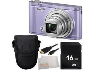 Casio Exilim Selfie Digital Camera EX-ZR3600 (Violet) 16GB Bundle 4PC Accessory Kit. Includes 16GB Memory Card + Micro HDMI Cable + Carrying Case + Microfiber Cleaning Cloth Casio Exilim Selfie Digital Camera EX-ZR3600 (Violet) 16GB Bundle 4PC Accessory Kit. Includes 16GB Memory Card + Micro HDMI Cable + Carrying Case + Microfiber Cleaning Cloth
