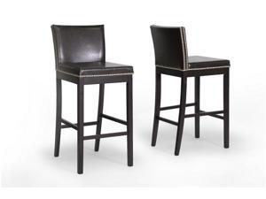Baxton Studio Graymoor Brown Modern Bar Stool (Set of 2) Baxton Studio Graymoor Brown Modern Bar Stool (Set of 2)