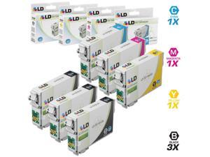 LD Remanufactured Replacement for Epson T079 Set of 6 High Yield Ink Cartridges: 3 T079120 Black, 1 T079220 Cyan, 1 T079320 Magenta, 1 T079420 Yellow for the Artisan 1430, Stylus Photo 1400 Printers LD Remanufactured Replacement for Epson T079 Set of 6 High Yield Ink Cartridges: 3 T079120 Black, 1 T079220 Cyan, 1 T079320 Magenta, 1 T079420 Yellow for the Artisan 1430, Stylus Photo 1400 Printers