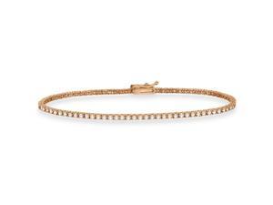 Eternity Diamond Tennis Bracelet 14k Rose Gold (2.10ct) Eternity Diamond Tennis Bracelet 14k Rose Gold (2.10ct)