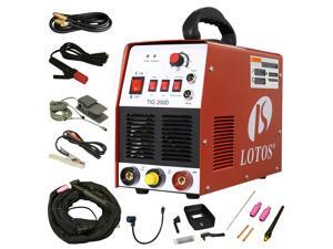 Lotos TIG/ Stick TIG200-DC Welder 200Amp with pedal inverter Power Welding for stainless steel, carbon, copper and other metal Lotos TIG/ Stick TIG200-DC Welder 200Amp with pedal inverter Power Welding for stainless steel, carbon, copper and other metal