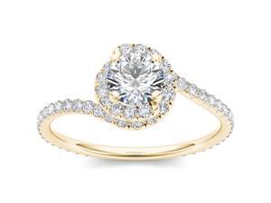 14k Yellow Gold 1ct TDW Three Stone Diamond Engagement Ring (H-I, I2) 14k Yellow Gold 1ct TDW Three Stone Diamond Engagement Ring (H-I, I2)