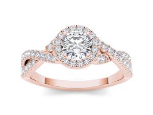 14k Rose Gold 3/4ct TDW Diamond Solitaire Engagement Ring (H-I, I2) 14k Rose Gold 3/4ct TDW Diamond Solitaire Engagement Ring (H-I, I2)