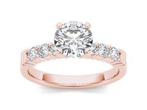 14k Rose Gold 7/8ct TDW Diamond Solitaire Engagement Ring (H-I, I2) 14k Rose Gold 7/8ct TDW Diamond Solitaire Engagement Ring (H-I, I2)