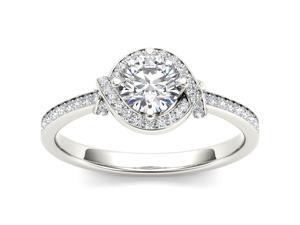 De Couer 14k White Gold 3/4ct TDW Diamond Solitaire Engagement Ring (H-I, I2) De Couer 14k White Gold 3/4ct TDW Diamond Solitaire Engagement Ring (H-I, I2)