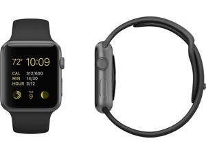 Apple Watch Sport MJ2X2LL/A 38mm Space Gray Aluminum Case with Black Sport Band Apple Watch Sport MJ2X2LL/A 38mm Space Gray Aluminum Case with Black Sport Band