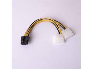 15cm 2x 4 Pin Molex to 8 Pin ATX EPS12V Power Supply Converter Cable 15cm 2x 4 Pin Molex to 8 Pin ATX EPS12V Power Supply Converter Cable