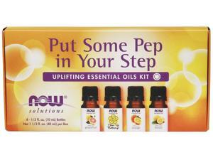 Now Foods Solutions, Put Some Pep in Your Step, Uplifting Essential Oils Kit Now Foods Solutions, Put Some Pep in Your Step, Uplifting Essential Oils Kit