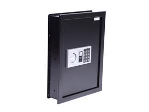 HomCom Digital Wall Safe Box - Black HomCom Digital Wall Safe Box - Black
