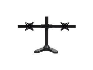NavePoint Dual LCD Curved Monitor Mount Stand Free Standing With Adjustable Tilt Holds 2 Monitors Up To 28-Inches Black NavePoint Dual LCD Curved Monitor Mount Stand Free Standing With Adjustable Tilt Holds 2 Monitors Up To 28-Inches Black