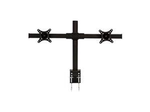 NavePoint Dual LCD Monitor Curved Mount Stand C-Clamp With Adjustable Tilt Holds 2 Monitors Up To 28-Inches Black NavePoint Dual LCD Monitor Curved Mount Stand C-Clamp With Adjustable Tilt Holds 2 Monitors Up To 28-Inches Black