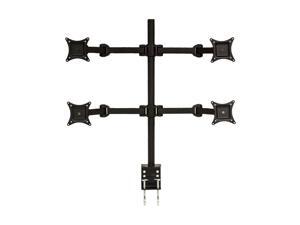 NavePoint Articulating Quad LCD Monitor Mount Stand C-Clamp Holds 4 Monitors Up To 28-Inches Black NavePoint Articulating Quad LCD Monitor Mount Stand C-Clamp Holds 4 Monitors Up To 28-Inches Black