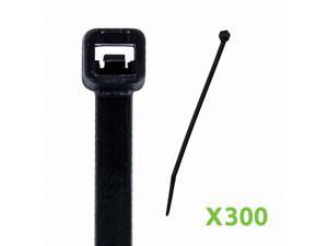 NavePoint 10 Inch Nylon UV Resistant Cable Wire Zip Tie 50 lbs - Black 300 Pack Lot Pcs Qty NavePoint 10 Inch Nylon UV Resistant Cable Wire Zip Tie 50 lbs - Black 300 Pack Lot Pcs Qty