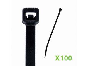 NavePoint 10 Inch Nylon UV Resistant Cable Wire Zip Tie 50 lbs - Black 100 Pack Lot Pcs Qty NavePoint 10 Inch Nylon UV Resistant Cable Wire Zip Tie 50 lbs - Black 100 Pack Lot Pcs Qty