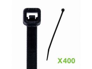 NavePoint 6 Inch Nylon UV Resistant Cable Wire Zip Tie 50 lbs - Black 400 Pack Lot Pcs Qty NavePoint 6 Inch Nylon UV Resistant Cable Wire Zip Tie 50 lbs - Black 400 Pack Lot Pcs Qty