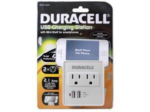 Duracell Wall Charging Station 2.1a Surge Protect & Dual USB Duracell Wall Charging Station 2.1a Surge Protect & Dual USB