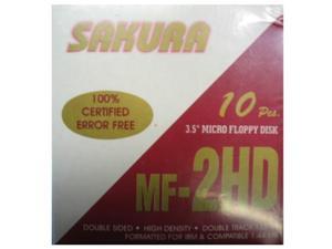 Sakura 3.5" Floppy Disks - Pack of 10 Sakura 3.5" Floppy Disks - Pack of 10