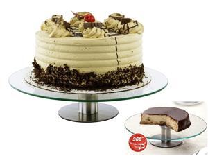12" Fully Revolving Cake Stand - 360 Degree Dessert Stand Party Platter 12" Fully Revolving Cake Stand - 360 Degree Dessert Stand Party Platter