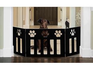 48” Freestanding Pet Gate w/ Paw Cut Out – Wood Dog Gates Indoor – Folding Dog Fence Puppy Gate 48” Freestanding Pet Gate w/ Paw Cut Out – Wood Dog Gates Indoor – Folding Dog Fence Puppy Gate