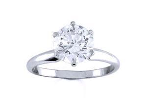 18k White Gold Round Diamond Solitaire Engagement Ring (2.00 ct) 18k White Gold Round Diamond Solitaire Engagement Ring (2.00 ct)