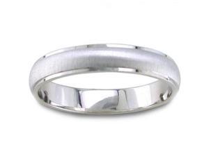 Men'S 14K White Gold Traditional Brush-Finished Comfort-Fit Wedding Band (4.50 Mm) Men'S 14K White Gold Traditional Brush-Finished Comfort-Fit Wedding Band (4.50 Mm)