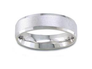 Men'S 14K White Gold Sandblasted Comfort-Fit Wedding Band (6.50 Mm) Men'S 14K White Gold Sandblasted Comfort-Fit Wedding Band (6.50 Mm)