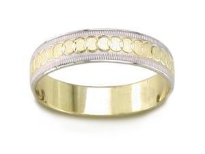 14K Two Toned Gold Celtic Wedding Band (5.00 Mm) 14K Two Toned Gold Celtic Wedding Band (5.00 Mm)
