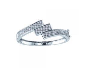 925Wp 1.32Ctw Diamond Micro-Pave Bangle 925Wp 1.32Ctw Diamond Micro-Pave Bangle