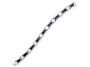 Men's Black Tungsten Fashion Link Bracelet Men's Black Tungsten Fashion Link Bracelet