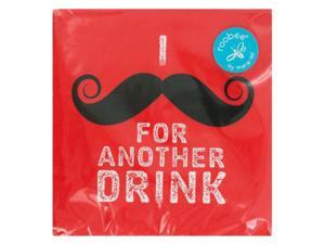 Red Mustache Beverage Napkins - Set of 144 (Party Supplies Party Napkins) - Wholesale Red Mustache Beverage Napkins - Set of 144 (Party Supplies Party Napkins) - Wholesale