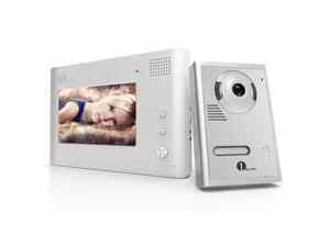 1byone 7" Color LCD Wired Video Doorbell, Video Intercom Rainproof Door Phone Home Security - 1 Camera + 1 Monitor 1byone 7" Color LCD Wired Video Doorbell, Video Intercom Rainproof Door Phone Home Security - 1 Camera + 1 Monitor