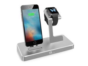 1byone 3-in-1 Charging Dock for iPhone iPad & Apple Watch, Apple MFi Certified Power Station in Aluminium Alloy, Grey 1byone 3-in-1 Charging Dock for iPhone iPad & Apple Watch, Apple MFi Certified Power Station in Aluminium Alloy, Grey