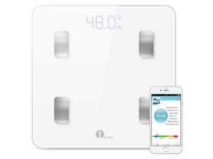 1byone Digital Smart Wireless Body Fat Scale with IOS and Android App to Manage Body weight, Body Fat, Water, Muscle Mass, BMI, BMR, Bone Mass and Visceral Fat, White 1byone Digital Smart Wireless Body Fat Scale with IOS and Android App to Manage Body weight, Body Fat, Water, Muscle Mass, BMI, BMR, Bone Mass and Visceral Fat, White