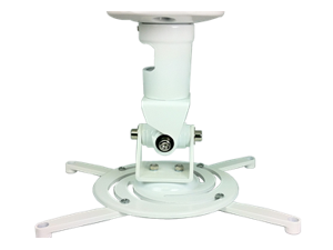 Amer Mounts Universal Celing Projector Mount Supports Up To 30 lbs - White Amer Mounts Universal Celing Projector Mount Supports Up To 30 lbs - White