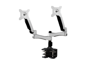 Amer Networks Amr2ac Dual Monitor Articulating Clamp Mount - Supports two 27" monitors, VESA compatable Amer Networks Amr2ac Dual Monitor Articulating Clamp Mount - Supports two 27" monitors, VESA compatable