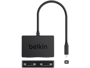 BELKIN F2CD060 Mini DisplayPort to 2X DVI Female Splitter Dongle BELKIN F2CD060 Mini DisplayPort to 2X DVI Female Splitter Dongle