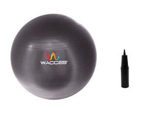 Wacces 65cm Black Fitness & Yoga Ball + Air Pump Wacces 65cm Black Fitness & Yoga Ball + Air Pump