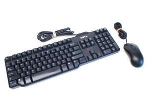 Keyboard Mouse Combo, Dell Sk-8115 USB Wired 104-Key Standard Keyboard and Dell M0C5U0 USB Scroll 3 Button Optical Mouse for PC and Laptop Keyboard Mouse Combo, Dell Sk-8115 USB Wired 104-Key Standard Keyboard and Dell M0C5U0 USB Scroll 3 Button Optical Mouse for PC and Laptop