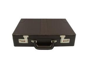 Faux Leather Briefcase Brown Faux Leather Briefcase Brown