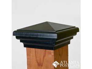 4x4 Post Cap (Nominal) – Black Pyramid Top – 10 Year Warranty 4x4 Post Cap (Nominal) – Black Pyramid Top – 10 Year Warranty